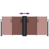  Uvlačiva bočna tenda 100 x 600 cm smeđa | shoptok.hr