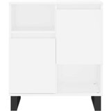 vidaXL Komoda 3 kosi bel inženirski les | Shoptok.si