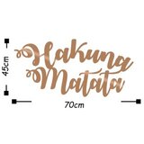 Wallity Zidna dekoracija Hakuna Matata, 70x35 cm, 1.5 mm, Bakar | Eponuda.com