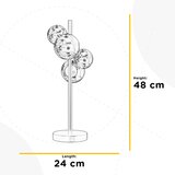 Lesnina XXXL NAMIZNA SVETILKA PALOMA 24/24/48 cm | Shoptok.si
