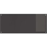 vidaXL Kuhinjski backsplash Tamno siva Kaljeno staklo 120 x 50 cm Čvrsta | shoptok.hr