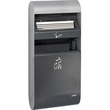 Probbax Lepo oblikovan stenski pepelnik, 3 l, VxŠxG 670 x 300 x 140 mm, z notranjim vedrom | Shoptok.si