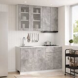  Kuhinjska jedinica LYON 4 pcs Betonska siva Konstruirano drvo | Eponuda.com
