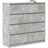  Komoda siva boja betona 100x35x99 cm od konstruiranog drva | shoptok.hr