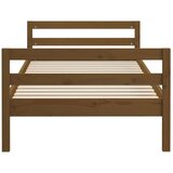  Za krevet smeđa boja meda 75 x 190 cm od masivne borovine | shoptok.hr