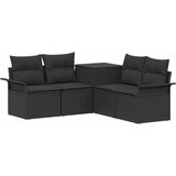  Set sofe 5 kom. Crna Poli Rattan i čelik | shoptok.hr
