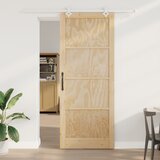vidaXL Drsna vrata s kompletnim setom 93x232 cm iz trde borovega lesa, Notranja vrata 'ORKDAL'93x232x4 cm iz trde borovega lesa Cene