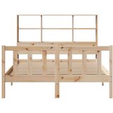 vidaXL Knjižna postelja brez vzmetnice 120x190 cm trdna borovina | Shoptok.si