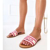 Gemre Pink flip-flops with an embroidered strap Fargiza | Shoptok.si