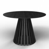 Bessagi Home Jedilna Miza Ennio, Ø 120cm, Črna | Shoptok.si