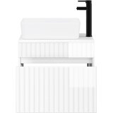  Set namještaja za kupaonicu Bijela visokog sjaja 59 x 44,5 x 50 cm | Shoptok.si