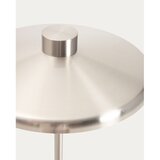 Kave Home Stoječa svetilka v srebrni barvi s kovinskim senčilom (višina 130 cm) Nuvira – | Shoptok.si