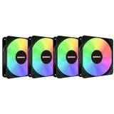 Raidmax 4x 120mm x-air argb fans crni, NVX120FBDC4 | ePonuda.com