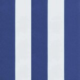 vidaXL Jastuk za vrtnu klupu plavo-bijeli prugasti 200x50x3 cm tkanina | shoptok.hr