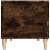  Klubska mizica dimljeni hrast 90x44,5x45 cm inženirski les, (20712360) | Shoptok.si