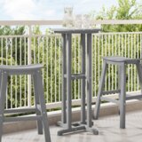 vidaXL Stol za bar svjetlosive boje 55x55x107 cm HDPE | shoptok.hr