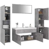  Set kupaonskog namještaja od iverice siva boja betona | shoptok.hr