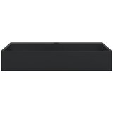  Umivaonik od lijevanih minerala i mramora 60x38x11 cm mat crni | shoptok.hr