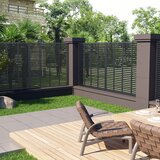 vidaXL Rešetkasta ograda od WPC-a 180 x 180 cm siva Cijene