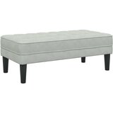  Klupa s jastukom Svijetlo siva 113 x 57 x 39 cm Baršun | Eponuda.com