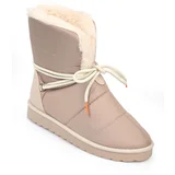 Capone Outfitters Parachute Fabric Women's Snow Boots with Lace-Up Front.