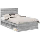  Konstrukcija postelje z vzglavjem Siva Sonoma 120 x 200 cm, (5000104297) | Shoptok.si