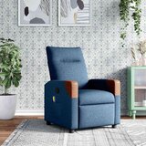  Masažni naslonjač od tkanine plavi | shoptok.hr