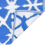 vidaXL Vanjski tepih plavo-bijeli 140x200 cm PP | shoptok.hr