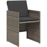  3-dijelni bistro set od poliratana s jastucima sivi | shoptok.hr