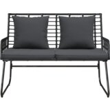 vidaXL Set vrtnih namještaja Crna, Antracit 113 x 69 x 83 cm | shoptok.hr