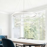  Brilagi-LED prigušiva luster na sajli PORTOFINO LED/98W/230V prečnika 80 cm srebrna + daljinski upravljač | Eponuda.com