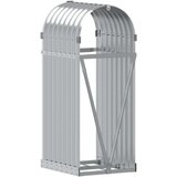 Držač za cjepanice srebrni 40x45x100 cm od pocinčanog čelika | Eponuda.com
