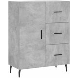  Komoda siva boja betona 69,5x34x90 cm od konstruiranog drva | shoptok.hr
