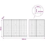  Gabion s žicom debljine 3 5 mm i mrežom 10x10 cm 1050x30x100 cm - 30 cm 100 cm 1050 cm | shoptok.hr