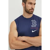 Nike Kratka majica za vadbo Boston Red Sox mornarsko modra barva