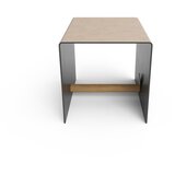 LIND DNA Črno-siva dekorativna škatla za shranjevanje iz kovine in eko usnja 32x38x31 cm Bull – | Shoptok.si