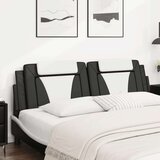  Jastuk za uzglavlje crno-bijeli 180 cm od umjetne kože | shoptok.hr
