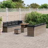  Sjedeća garnitura za vrt s jastukom Siva 90 x 55 x 71 cm | shoptok.hr