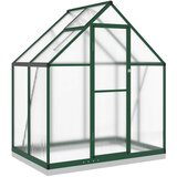 Furnova Rastlinjak z okvirjem zelen 169x114x202 cm aluminij, (21948369) | Shoptok.si
