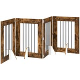  Vrata za pse s postoljem 4 pcs Dimljeni hrast 60 x 80 cm | shoptok.hr
