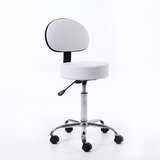 Masterpro pomoćna kozmetička stolica sa naslonom MP009 - white Cene