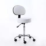 pomoćna kozmetička stolica sa naslonom MP009 - white