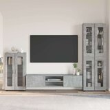  Set TV komoda FLORIN 3 kom. Betonski sivi Konstruirano drvo | shoptok.hr