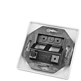 Schrack Utičnica za 2 modula pod uglom 80x80 Toolless Line HSED02UW2S | ePonuda.com