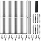 Heksagonalna Ograda Siva 0.5x100 m Čelik Ograda s Postoljima 13 kom Ø32mm 70cm Galvanizirani Čelik | shoptok.hr