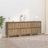  Komode 3 pcs Umjetnički hrast 60 x 35 x 70 cm Konstruirano drvo Cijene
