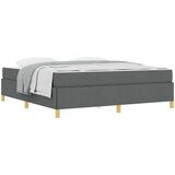  Krevetna konstrukcija Tamno siva 180 x 200 cm tkanina | shoptok.hr