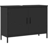 Ormarić za umivaonik crni 80 x 30 x 60 cm konstruirano drvo | Eponuda.ba