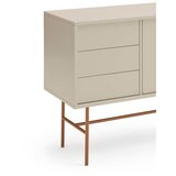 Teulat Ciglasta/bež niska komoda s kliznim vratima 180x91 cm Nube – | shoptok.hr