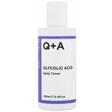 Q+A glycolic Acid Daily Toner tonik za hidrataciju i osvjetljivanje lica 100 ml za žene
